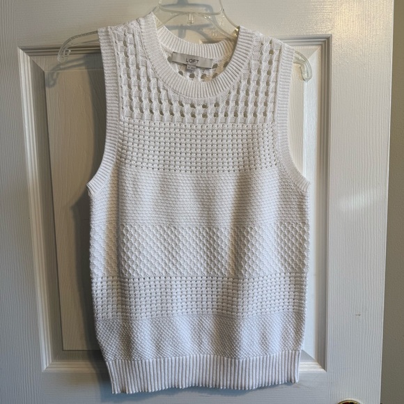LOFT Knit Sweater Sleeveless Top NWOT - Picture 4 of 4